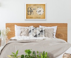 Poster – Fishing Reel Patent – Choose Unframed Poster or Canvas