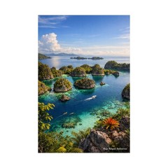 Raja Ampat Poster | Indonesia Matte Vertical Poster