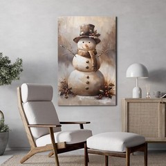 32″x48″ – Merry Christmas Canvas Print Wall Art – Xmas Celebration Home Decor