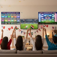 World Cup Poster 2026 Schedule Wall Chart Soccer Decor