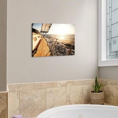 sailboat wall art coastal pictures: sunset wall decor sailing artwork nautica…