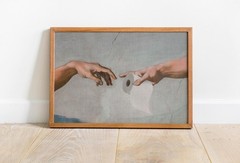 Funny Canvas Wall Art Retro Painting Modern Parody Style Poster Bathroom Deco…