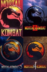 Mortal Kombat 1-4 Set – Cover Art Gaming Poster Dragon 11×16 Scorpion Sub-Zero