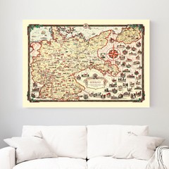 Old Map of Germany 1935 – Vintage Germany Art Wall Decor