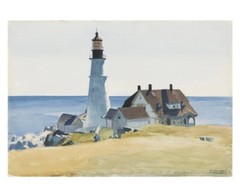Lighthouse and Buildings Portland Head 1927, Edward Hopper, Print Poster 11″x14″