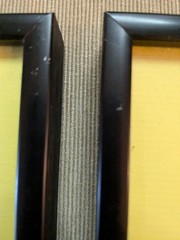 Vtg Cute Set Of 2 Paris Cafe Prints Metal Frame 8.5×10 Inch
