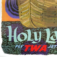 Holy Land – Fly TWA – 1960 Retro Travel Poster