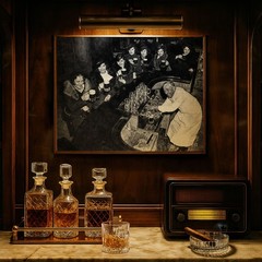 Ladies’ Night Vintage Bar Photography Black and White Historic Social Art