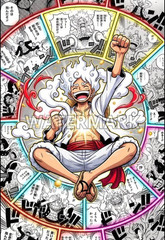 One Piece luffy gear 5 Poster print 13″x19″ glossy photo paper inches home decor