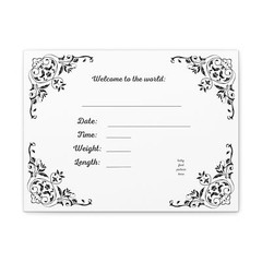Baby announcement Canvas, unisex, newborn, gift, baby, unique, custom present