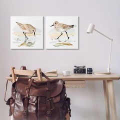 Stupell Industries Sea Birds on Shore 2 Piece Canvas Wall Art Set by Victoria…