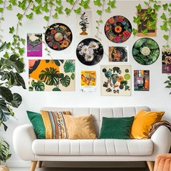 4PCS Vinyl Record Decor 12 Inch Record Decorations for Indie Hippie Room Deco…