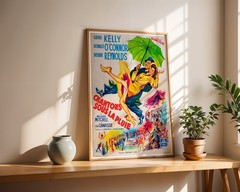 Singin in the Rain Movie Poster 1952 French Musical Hollywood Cult Classic Art