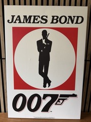 James Bond 007 Large Canvas Wall Art Licensed Movie Poster 38.5”x26.5”
