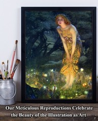 Midsummer Eve Fairy Poster 11×14 Unframed Print by Edward Robert Hughes Art