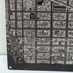 Rare Vintage DC The Mall Metal Triptych 48×24 Collector Wall Art Map Decor