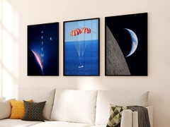 NASA Artemis II Splashdown and Return poster — space poster, science nerdy gift
