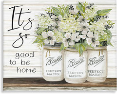 ‘Charming Phrase Floral Bouquet ‘, Canvas Art, 40 X 30 Inches, Easy to Hang and