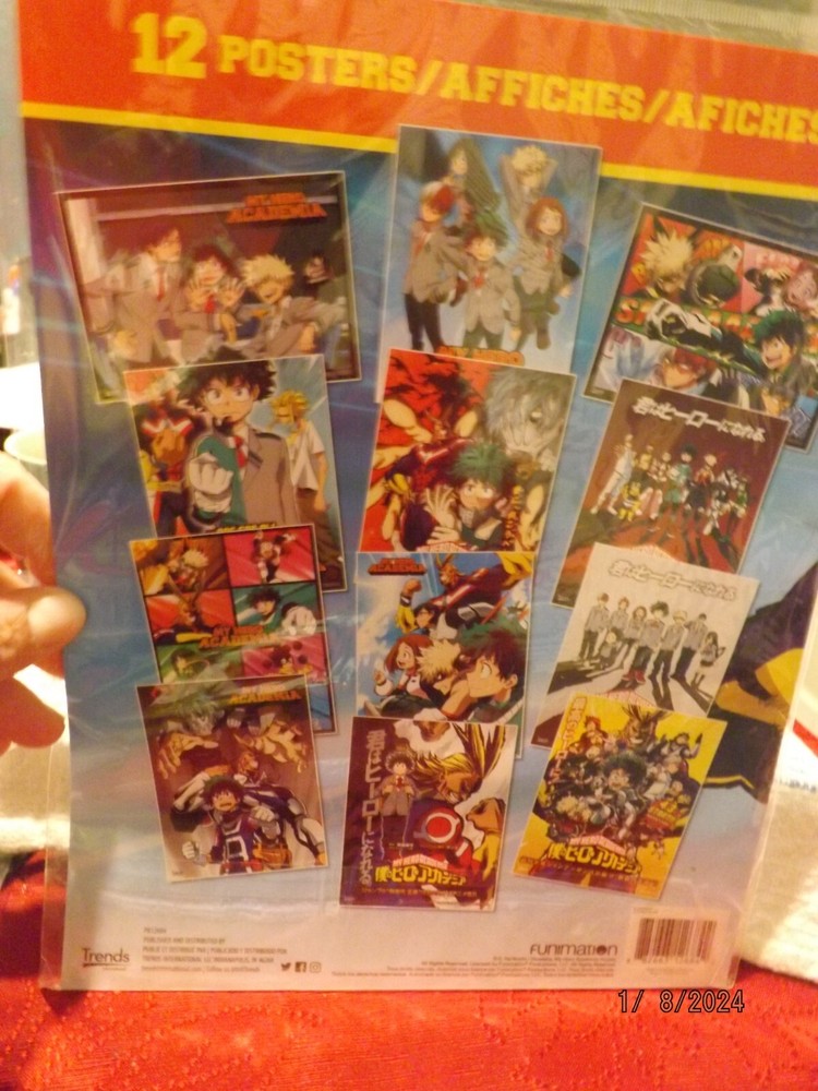 My Hero Academia Posters–Set of 12–Brand New