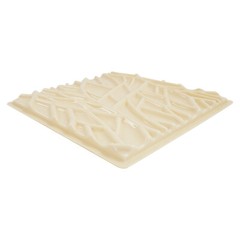 For Living Room Bedroom 3D-B008 3D Beige Modern Wall Mount Panels 54*54cm NEW/US