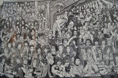 Rock n Roll Theater by Howard Teman Art Poster 36-by-24 Inches