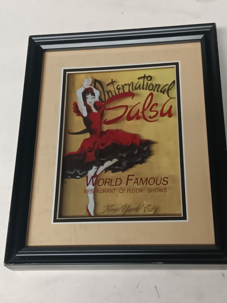 International Salsa World Famous New York City NYC Framed Wall Art Picture