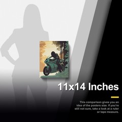 Motorcycle 11×14 Collectible Poster | Iconic Bike Design | Speedy Shipping