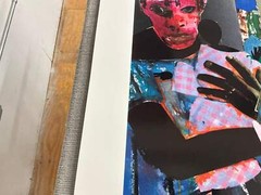 ROMARE BEARDEN School Bell Time 35″ x 44″ Serigraph 1994 African American Multic