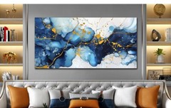 Canvas Wall Art For Office – Large Wall Painting Hang Size 30” X 60”