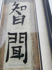 Chinese Beauty/Kindness and Wisdom/Knowledge Wall Art Framed & Matted