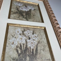 Set of 2 Framed Floral Wall Art Prints – Albena Hristova & B.J. Zhang – 2001 USA