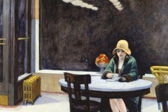 Edward Hopper Painting Automat Graphic Print Wall Art – POSTER 20×30