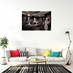 Java Dreams – Art Poster (James Dean, Marilyn Monroe, Elvis Presley) (36″ x 24″)