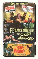 Frankenstein Meets the Space Monster Movie Poster 17 X 12 Reproduction