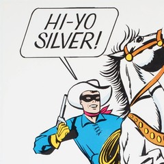 The Lone Ranger Poster 1966 Animated Western TV Cartoon Hero Series Art Print