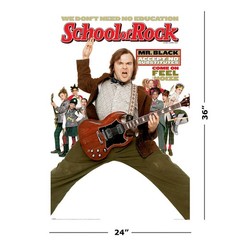 School Of Rock – Movie Poster (Regular Style – Accept No Substitutes) (24 x 36″)