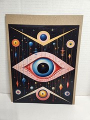 Poster Master Psychedelic Poster – Trippy Eye Print – Weird Abstract 8″ × 10″