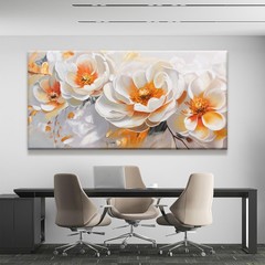 Large Wall Art For Living Room Floral Wall Artwork Modern Canvas Art Wall Dec…