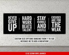 Fitness Motivation Banner – Gym Wall Art – Inspirational Quotes