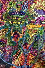 Trippy Tiger Multi-Color Psychedelic Art Picture Room Wall Decor – POSTER 20×30