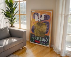 Holy Land – Fly TWA – 1960 Retro Travel Poster