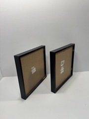 2 Pc 11.5 x 11.5 Framed Wall Art