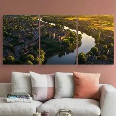 3pcs Historic Shropshire Landscape Perfect Wall Art Canvas Unframed/Framed