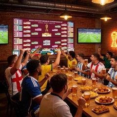 World Soccer Bracket Poster 3PCS Set, 40 x 26 Inches Double-Sided Dry Erase W…