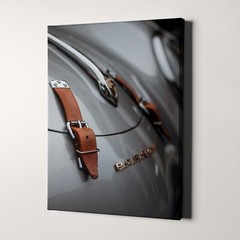 Vintage Porsche 356 Hood Straps Classic Sports Cars Canvas Print Wall Art