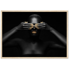 Premium Semi-Glossy Paper Wooden Framed Poster
