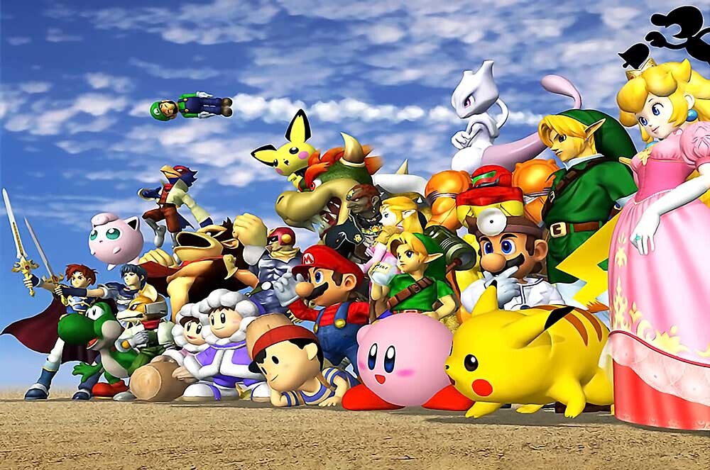 Super Smash Bros Melee Art Switch GameCube Wii U POSTER MADE IN USA – SMA033