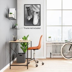 Black and White Downtown Girl Posters Trendy Feminist Canvas Wall Art Girly S…