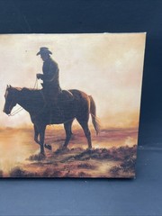 Cowboy Canvas Picture 15.5” X 11.5”
