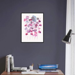 Affiche Encadrée Museum-Quality Matte Paper Wooden Framed Jardin des Ombrelles